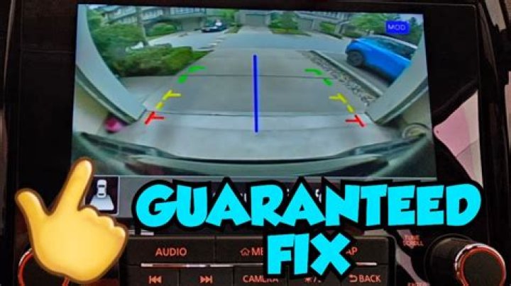 Why did my back up camera stop working?