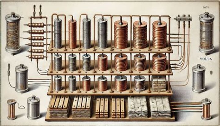 Why did Volta create the battery?