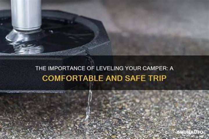 Why does a camper need to be level?