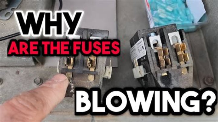 Why does my awning fuse keep blowing?