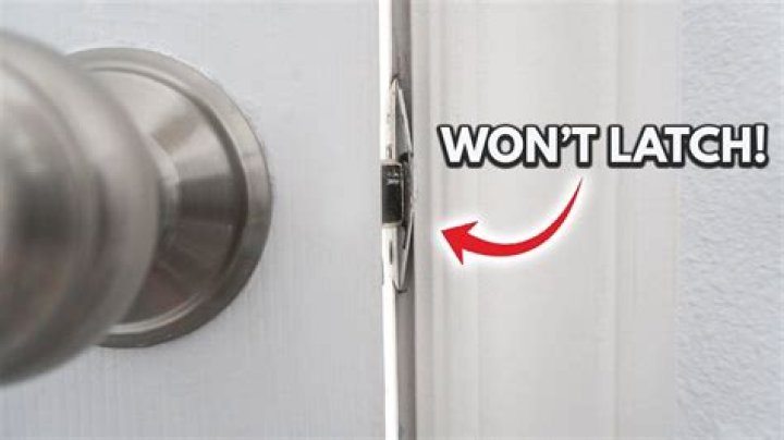 Why does my bedroom door not latch?