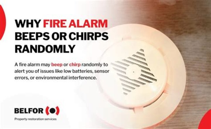 Why does my fire alarm randomly beep