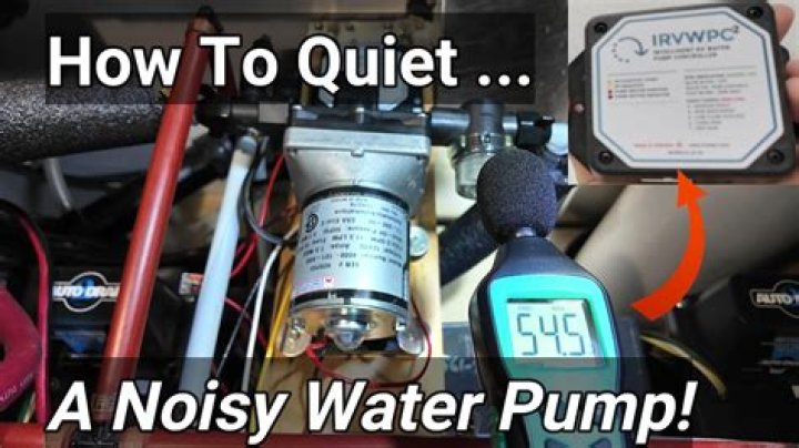 Why does my water pump make a noise?