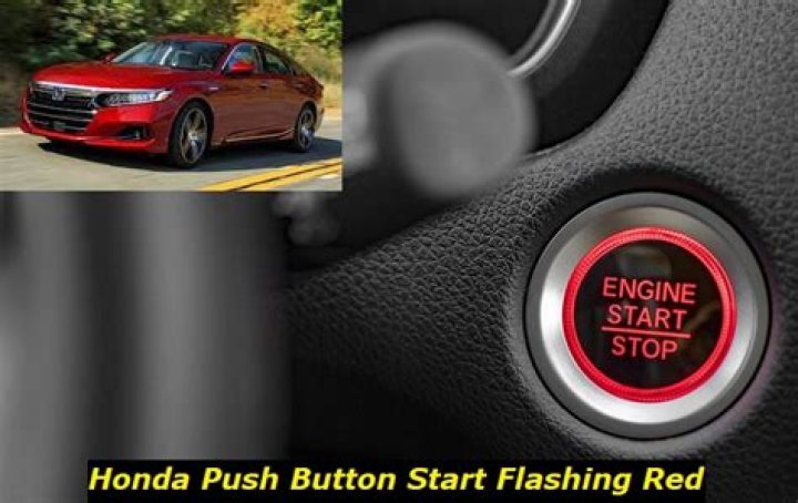 Why is my push start button flashing?