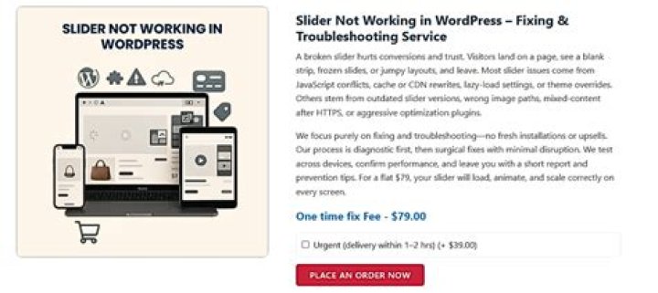 Why is my slider not working?