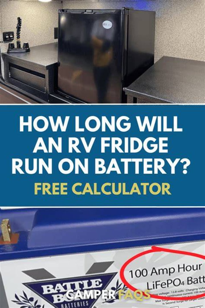 Will RV refrigerator run without battery?